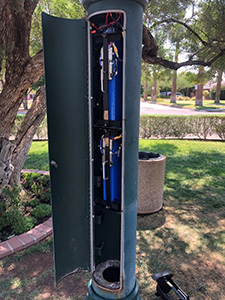 Solar energy storage installation site at South Mountain Park, City of Phoenix